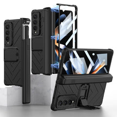 GKK Integrated Magnetic Armor Flip Phone Case With Pen Box, For Samsung Galaxy Z Fold4