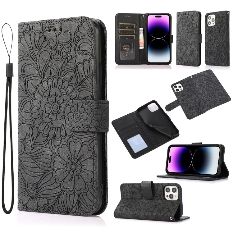 Skin Feel Embossed Sunflower Horizontal Leather Case, For iPhone 14, For iPhone 14 Plus, For iPhone 14 Pro, For iPhone 14 Pro Max Skin Feel Embossed Sunflower Horizontal Leather Case, For iPhone 14, For iPhone 14 Plus, For iPhone 14 Pro, For iPhone 14 Pro Max