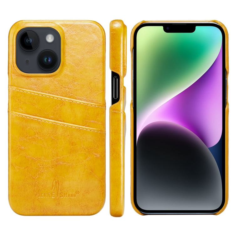 Fierre Shann Retro Oil Wax Texture PU Leather Case with Card Slots, For iPhone 14, For iPhone 14 Plus, For iPhone 14 Pro, For iPhone 14 Pro Max Fierre Shann Retro Oil Wax Texture PU Leather Case with Card Slots, For iPhone 14, For iPhone 14 Plus, For iPhone 14 Pro, For iPhone 14 Pro Max