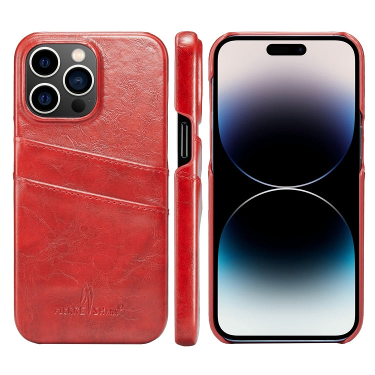 Fierre Shann Retro Oil Wax Texture PU Leather Case with Card Slots, For iPhone 14, For iPhone 14 Plus, For iPhone 14 Pro, For iPhone 14 Pro Max Fierre Shann Retro Oil Wax Texture PU Leather Case with Card Slots, For iPhone 14, For iPhone 14 Plus, For iPhone 14 Pro, For iPhone 14 Pro Max