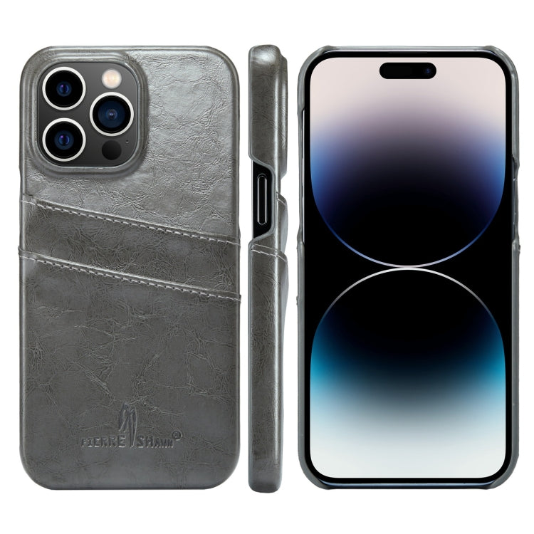 Fierre Shann Retro Oil Wax Texture PU Leather Case with Card Slots, For iPhone 14, For iPhone 14 Plus, For iPhone 14 Pro, For iPhone 14 Pro Max Fierre Shann Retro Oil Wax Texture PU Leather Case with Card Slots, For iPhone 14, For iPhone 14 Plus, For iPhone 14 Pro, For iPhone 14 Pro Max