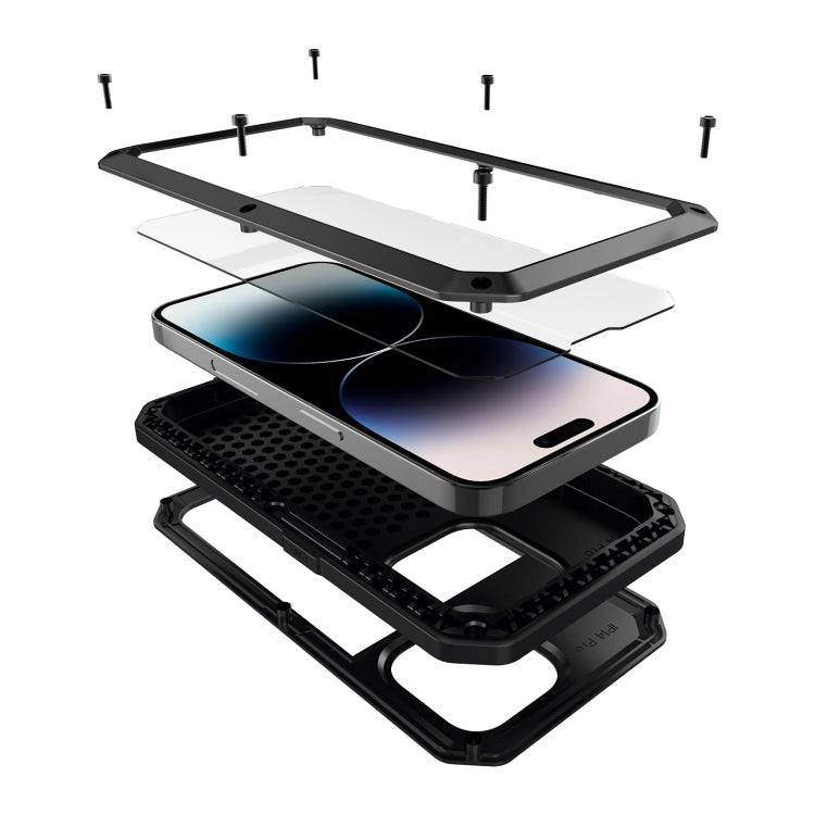 Shockproof Waterproof Silicone + Zinc Alloy Case, For iPhone 14 Pro Max, For iPhone 14 Pro, For iPhone 14, For iPhone 14 Plus Shockproof Waterproof Silicone + Zinc Alloy Case, For iPhone 14 Pro Max, For iPhone 14 Pro, For iPhone 14, For iPhone 14 Plus