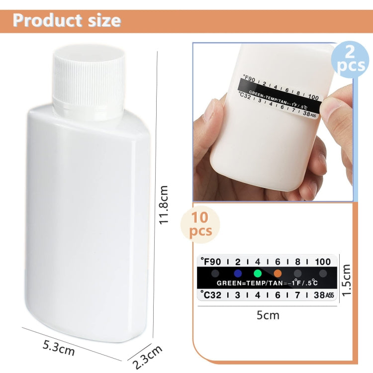 H01233 12pcs Portable Water Urine Detect Bottle Set H01233 12pcs Portable Water Urine Detect Bottle Set