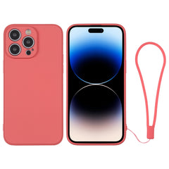 Silicone Phone Case with Wrist Strap, For iPhone 14 Pro Max
