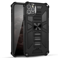 Armor Stoßfeste TPU + PC Magnetische Schutzhülle mit Halterung, Für iPhone 11, Für iPhone 11 Pro, Für iPhone 11 Pro Max