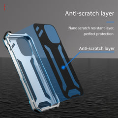 R-JUST RJ17 Stoßfeste Panzermetall-Telefonhülle, Für iPhone 14, Für iPhone 14 Plus, Für iPhone 14 Pro, Für iPhone 14 Pro Max