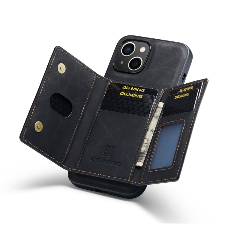DG.MING M2 Series 3-Fold Card Bag Magnetic Leather Case, For iPhone 14, For iPhone 14 Plus, For iPhone 14 Pro, For iPhone 14 Pro Max DG.MING M2 Series 3-Fold Card Bag Magnetic Leather Case, For iPhone 14, For iPhone 14 Plus, For iPhone 14 Pro, For iPhone 14 Pro Max