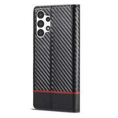 LC.IMEEKE Carbon Fiber Flip Leather Phone Case, For Samsung Galaxy A13 4G/5G/A04/A04s