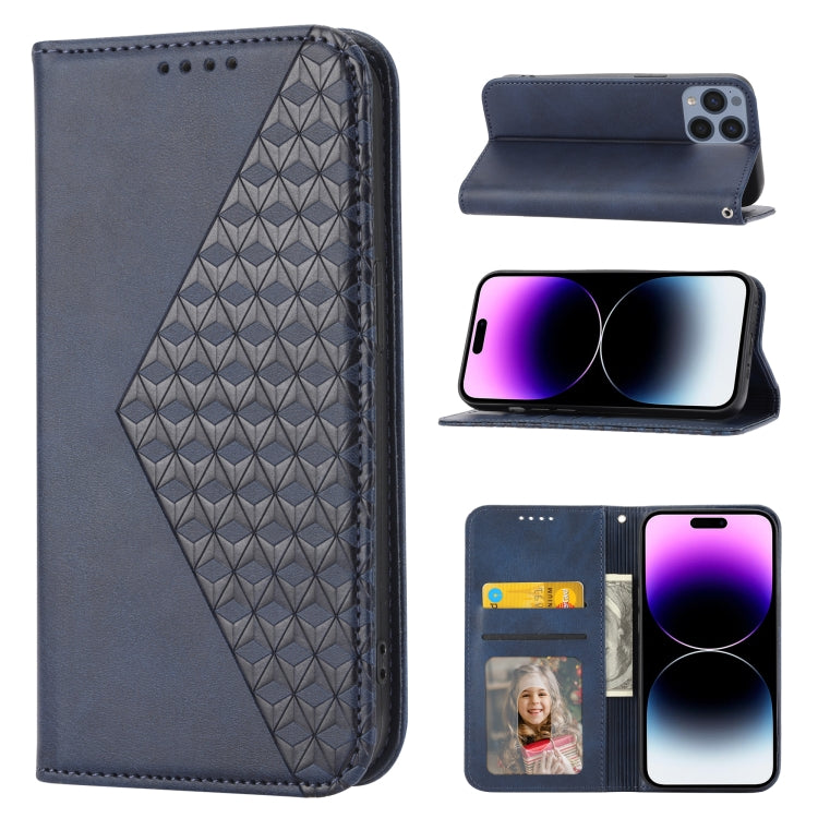 Cubic Grid Calf Texture Magnetic Closure Leather Phone Case, For iPhone 14, For iPhone 14 Plus, For iPhone 14 Pro, For iPhone 14 Pro Max Cubic Grid Calf Texture Magnetic Closure Leather Phone Case, For iPhone 14, For iPhone 14 Plus, For iPhone 14 Pro, For iPhone 14 Pro Max