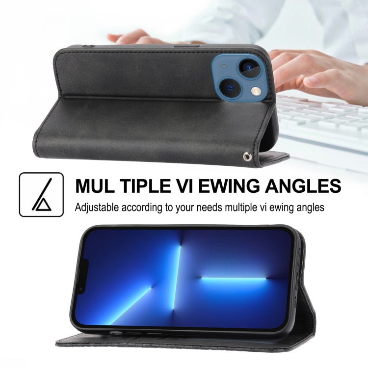 Cubic Grid Calf Texture Magnetic Closure Leather Phone Case, For iPhone 13 mini, For iPhone 13, For iPhone 13 Pro, For iPhone 13 Pro Max Cubic Grid Calf Texture Magnetic Closure Leather Phone Case, For iPhone 13 mini, For iPhone 13, For iPhone 13 Pro, For iPhone 13 Pro Max