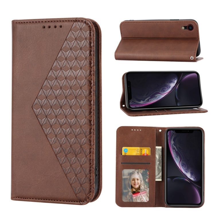 Cubic Grid Calf Texture Magnetic Closure Leather Phone Case, For iPhone 11 Pro, For iPhone 11 Pro Max, For iPhone X / XS, For iPhone XR Cubic Grid Calf Texture Magnetic Closure Leather Phone Case, For iPhone 11 Pro, For iPhone 11 Pro Max, For iPhone X / XS, For iPhone XR
