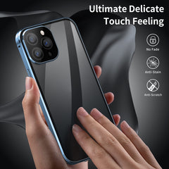 Dual-Lock Anti-peeping Glass 360 Full Body Frosted Magnetic Phone Case