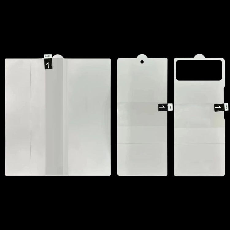 3 in 1 Full Screen Protector Explosion-proof Front+Big+Back Screen Hydrogel Film 3 in 1 Full Screen Protector Explosion-proof Front+Big+Back Screen Hydrogel Film