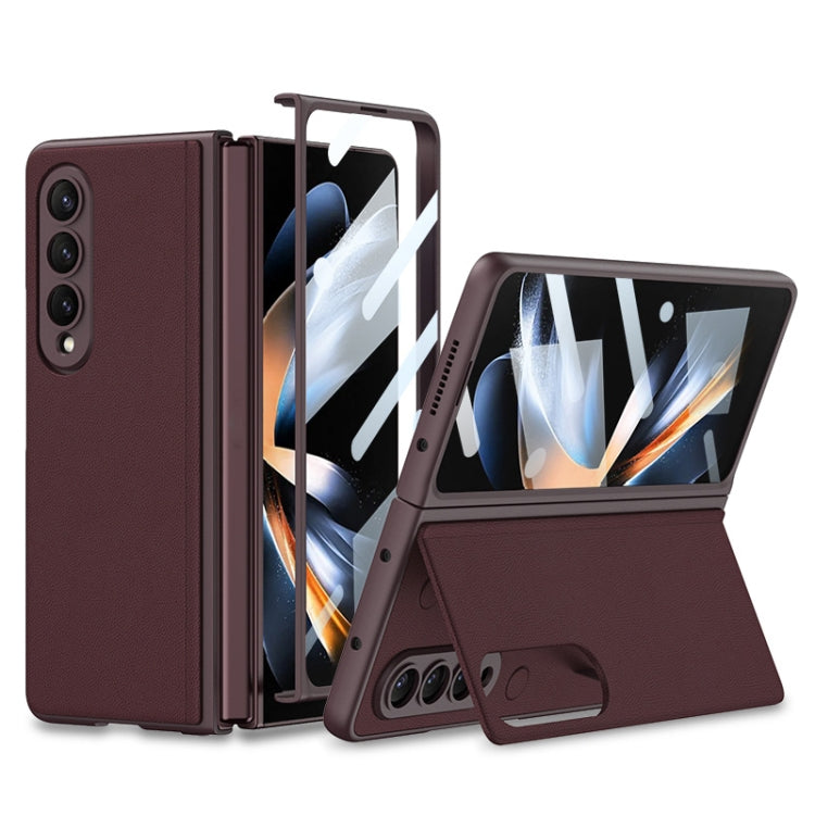 GKK Integrated Ultra-thin Folding Leather Phone Case with Stand, For Samsung Galaxy Z Fold4 GKK Integrated Ultra-thin Folding Leather Phone Case with Stand, For Samsung Galaxy Z Fold4