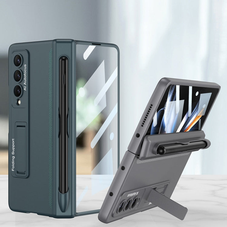 GKK Magnetic Hinge Flip Phone Case with Holder & Pen Slot, For Samsung Galaxy Z Fold4 GKK Magnetic Hinge Flip Phone Case with Holder & Pen Slot, For Samsung Galaxy Z Fold4