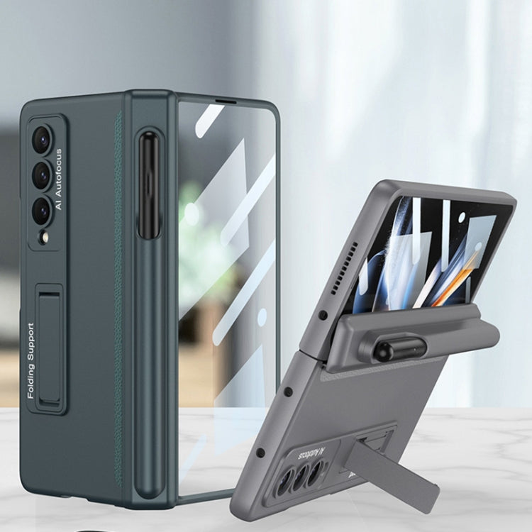 GKK Magnetic Hinge Flip Phone Case with Pen Holder & Holder, For Samsung Galaxy Z Fold4 GKK Magnetic Hinge Flip Phone Case with Pen Holder & Holder, For Samsung Galaxy Z Fold4