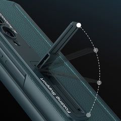 GKK Integrated Magnetic Flip Plain Leather Phone Case with Pen Box, For Samsung Galaxy Z Fold4