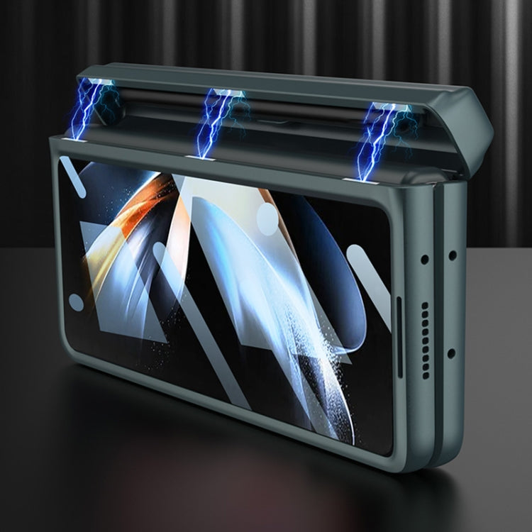 GKK Integrated Magnetic Flip Plain Leather Phone Case with Pen Box, For Samsung Galaxy Z Fold4 GKK Integrated Magnetic Flip Plain Leather Phone Case with Pen Box, For Samsung Galaxy Z Fold4