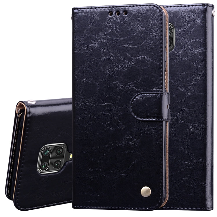 Business Style Oil Wax Texture Horizontal Flip Leather Case, with Holder & Card Slots & Wallet