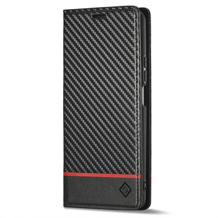LC.IMEEKE Carbon Fiber Texture Flip Leather Phone Case, For Xiaomi 12T/12T Pro/Redmi K50 Ultra LC.IMEEKE Carbon Fiber Texture Flip Leather Phone Case, For Xiaomi 12T/12T Pro/Redmi K50 Ultra