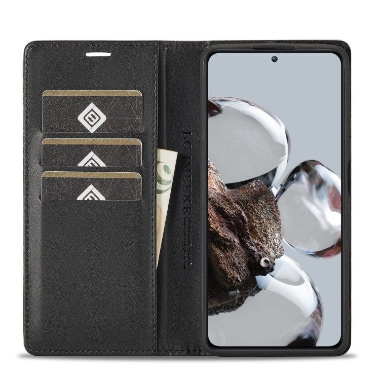 LC.IMEEKE Carbon Fiber Texture Flip Leather Phone Case, For Xiaomi 12T/12T Pro/Redmi K50 Ultra LC.IMEEKE Carbon Fiber Texture Flip Leather Phone Case, For Xiaomi 12T/12T Pro/Redmi K50 Ultra