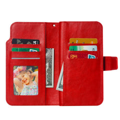9 Card Tri-Fold Wallets Leather Phone Case, For iPhone 14, For iPhone 14 Plus, For iPhone 14 Pro, For iPhone 14 Pro Max