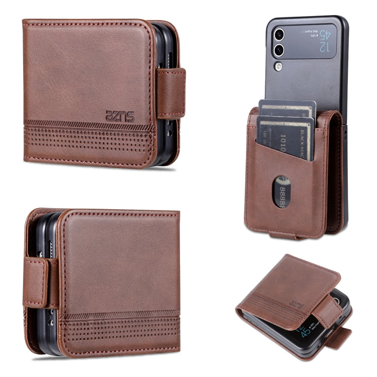 AZNS Magnetic Calf Texture Flip Leather Phone Case, For Samsung Galaxy Z Flip4 5G, For Samsung Galaxy Z Flip3 5G AZNS Magnetic Calf Texture Flip Leather Phone Case, For Samsung Galaxy Z Flip4 5G, For Samsung Galaxy Z Flip3 5G