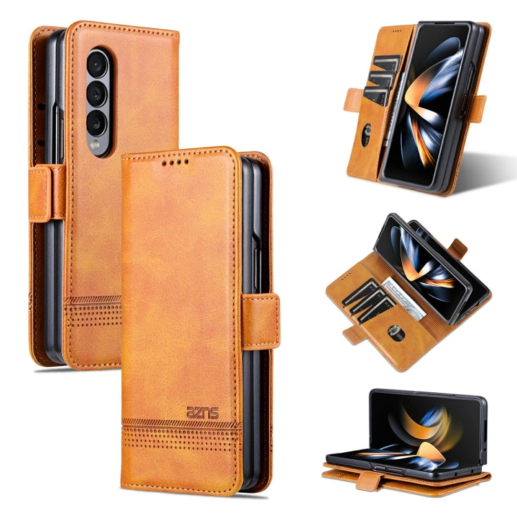 AZNS Magnetic Calf Texture Horizontal Flip Leather Phone Case, For Samsung Galaxy Z Fold3 5G, For Samsung Galaxy Z Fold4 AZNS Magnetic Calf Texture Horizontal Flip Leather Phone Case, For Samsung Galaxy Z Fold3 5G, For Samsung Galaxy Z Fold4