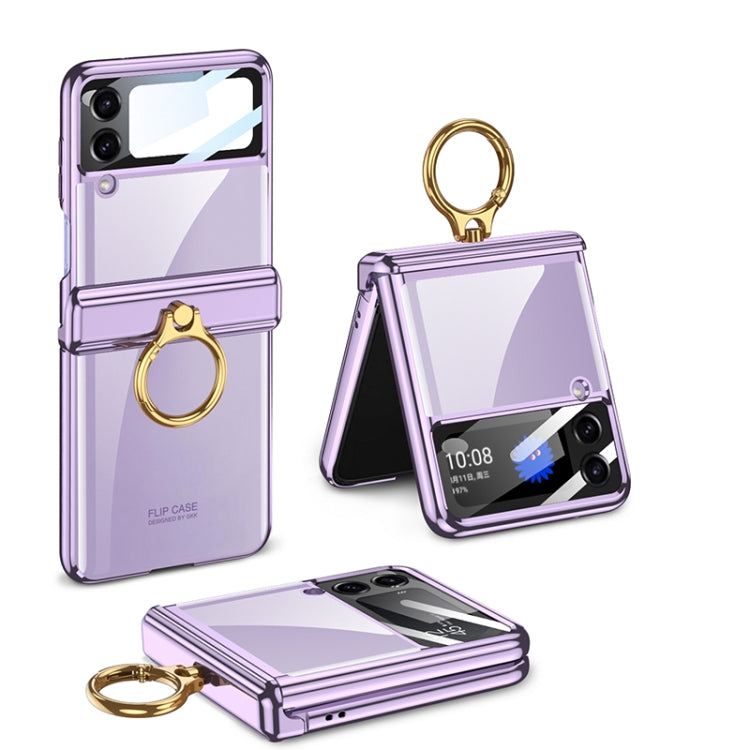 GKK Magnetic Folding Phantom Rotary Phone Case with Ring Holder, For Samsung Galaxy Z Flip4 GKK Magnetic Folding Phantom Rotary Phone Case with Ring Holder, For Samsung Galaxy Z Flip4