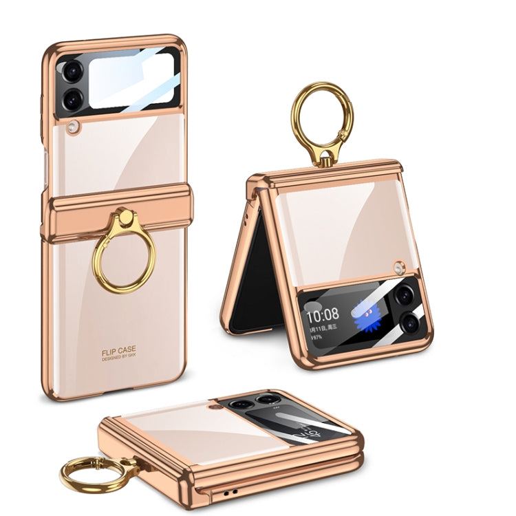 GKK Magnetic Folding Phantom Rotary Phone Case with Ring Holder, For Samsung Galaxy Z Flip4 GKK Magnetic Folding Phantom Rotary Phone Case with Ring Holder, For Samsung Galaxy Z Flip4