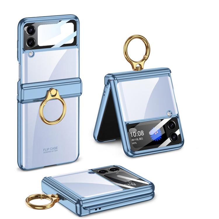GKK Magnetic Folding Phantom Rotary Phone Case with Ring Holder, For Samsung Galaxy Z Flip4 GKK Magnetic Folding Phantom Rotary Phone Case with Ring Holder, For Samsung Galaxy Z Flip4