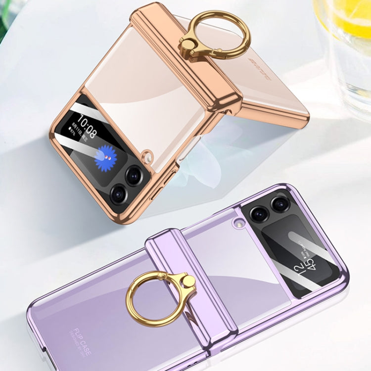 GKK Magnetic Folding Phantom Rotary Phone Case with Ring Holder, For Samsung Galaxy Z Flip4 GKK Magnetic Folding Phantom Rotary Phone Case with Ring Holder, For Samsung Galaxy Z Flip4