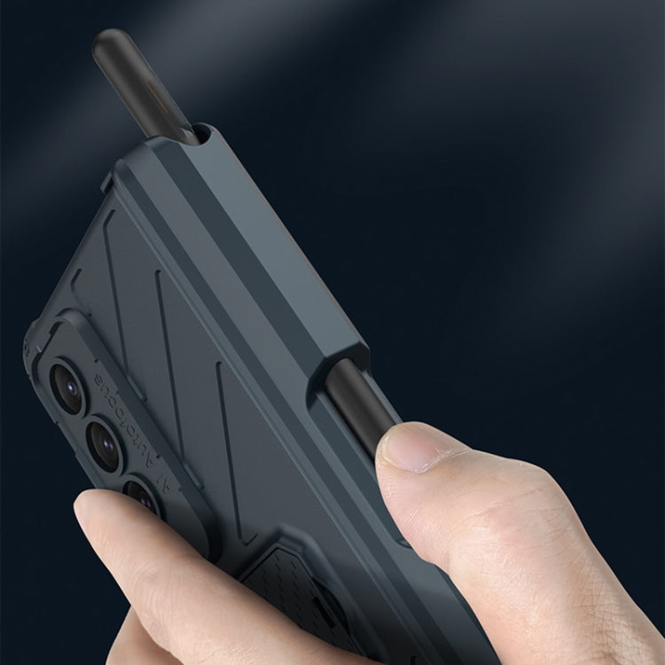 GKK Integrated Magnetic Folding Armor Shell with Push Pen Case, For Samsung Galaxy Z Fold4 GKK Integrated Magnetic Folding Armor Shell with Push Pen Case, For Samsung Galaxy Z Fold4