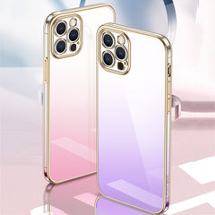 SULADA Iridescence Series Plating Transparent Gradient Phone Case, For iPhone 14, For iPhone 14 Plus, For iPhone 14 Pro, For iPhone 14 Pro Max