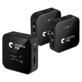 Yanmai GF525 2 in 1 Broadcast 2.4G Wireless Lavalier Microphone Mini Clip-on Mic with LED Display