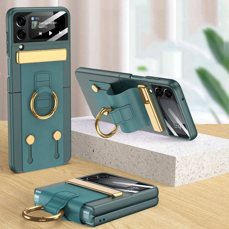 GKK Ultrathin Shockproof Phone Case with Ring Holder / Wrist Strap, For Samsung Galaxy Z Flip4 GKK Ultrathin Shockproof Phone Case with Ring Holder / Wrist Strap, For Samsung Galaxy Z Flip4