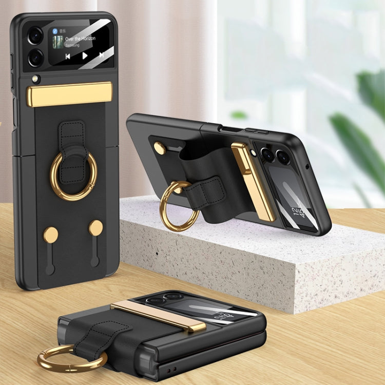 GKK Ultrathin Shockproof Phone Case with Ring Holder / Wrist Strap, For Samsung Galaxy Z Flip4 GKK Ultrathin Shockproof Phone Case with Ring Holder / Wrist Strap, For Samsung Galaxy Z Flip4