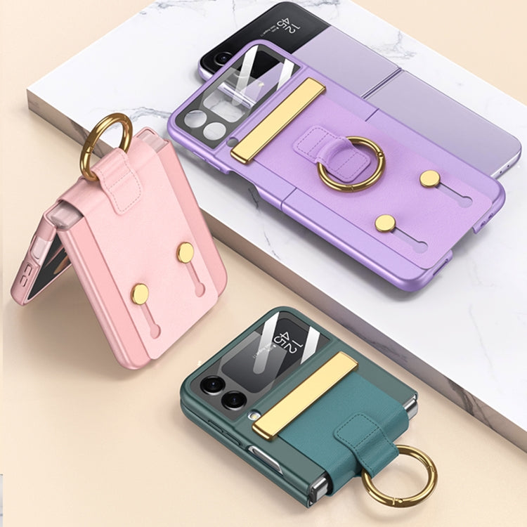 GKK Ultrathin Shockproof Phone Case with Ring Holder / Wrist Strap, For Samsung Galaxy Z Flip4 GKK Ultrathin Shockproof Phone Case with Ring Holder / Wrist Strap, For Samsung Galaxy Z Flip4