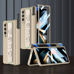 GKK Magnetic Fold Hinge Shockproof Phone Case with Wrist Strap, For Samsung Galaxy Z Fold4