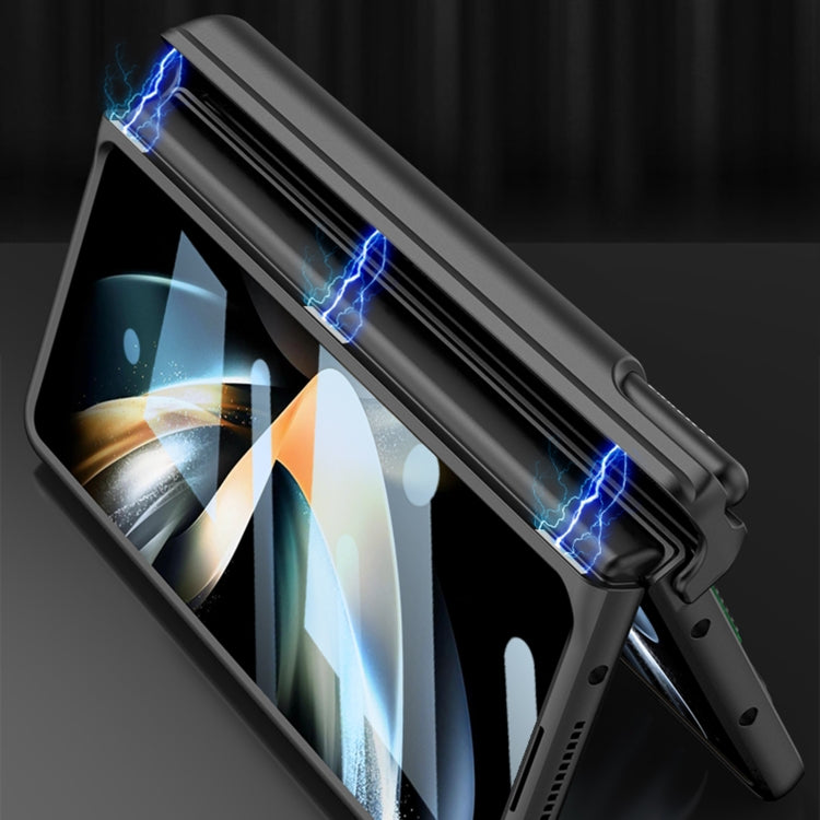 GKK Magnetic Fold Hinge Shockproof Phone Case with Wrist Strap, For Samsung Galaxy Z Fold4 GKK Magnetic Fold Hinge Shockproof Phone Case with Wrist Strap, For Samsung Galaxy Z Fold4