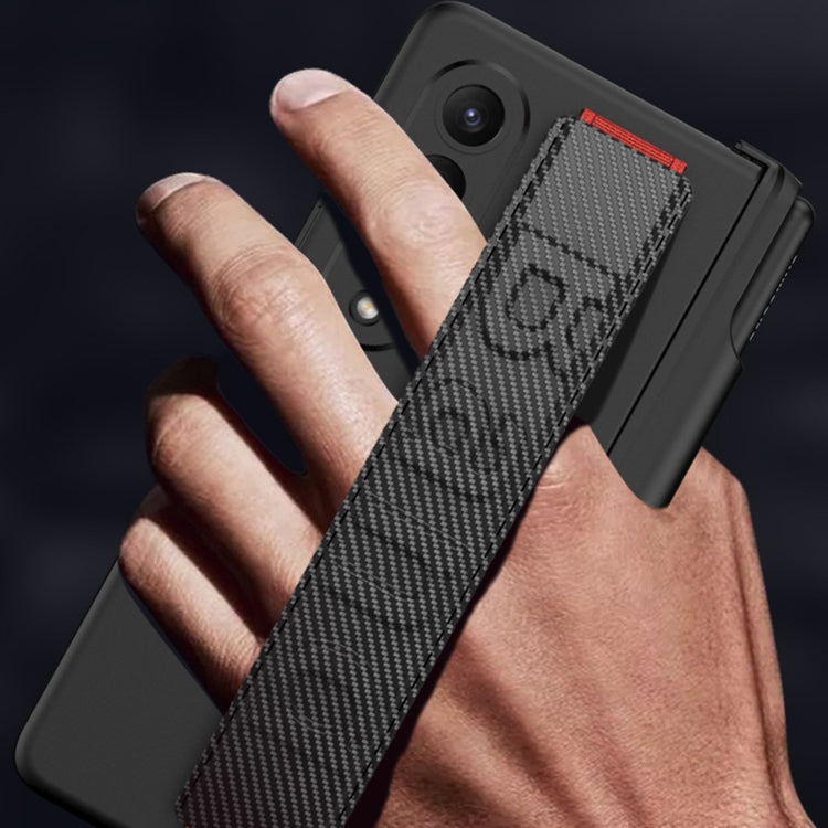 GKK Magnetic Fold Hinge Shockproof Phone Case with Wrist Strap, For Samsung Galaxy Z Fold4 GKK Magnetic Fold Hinge Shockproof Phone Case with Wrist Strap, For Samsung Galaxy Z Fold4