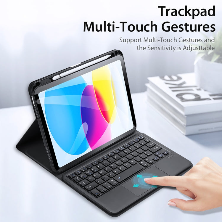 DUX DUCIS Bluetooth Keyboard Leather Case with Touchpad & Smart Sleep Function, For iPad 10th Gen 10.9 2022 DUX DUCIS Bluetooth Keyboard Leather Case with Touchpad & Smart Sleep Function, For iPad 10th Gen 10.9 2022