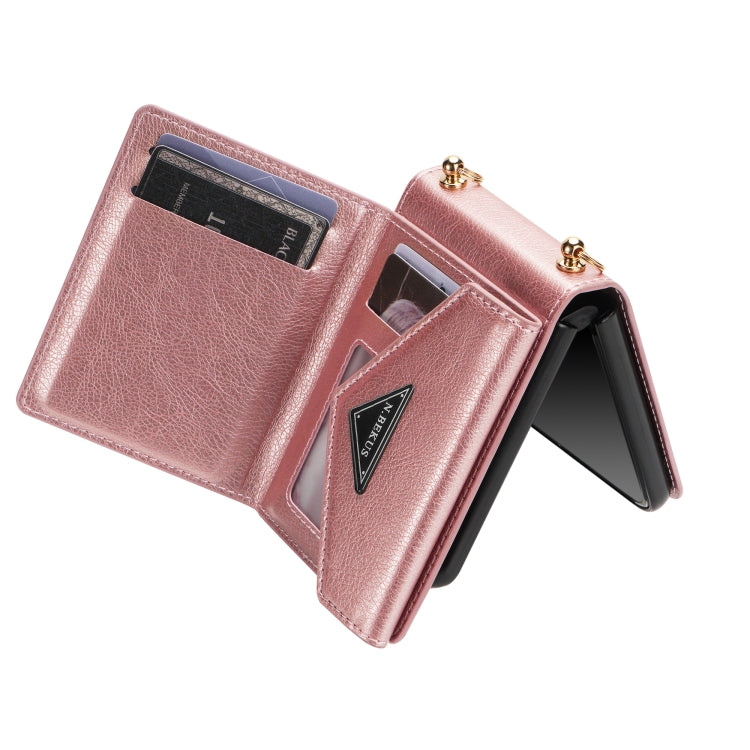 N.BEKUS Side Zipper Folding Phone Leather Case, For Samsung Galaxy Z Flip3 5G, For Samsung Galaxy Z Flip4 N.BEKUS Side Zipper Folding Phone Leather Case, For Samsung Galaxy Z Flip3 5G, For Samsung Galaxy Z Flip4