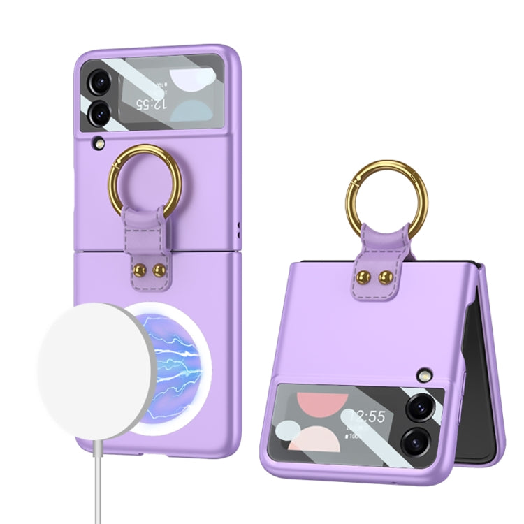 GKK MagSafe Ultrathin Integrated Shockproof Phone Case with Ring Holder, For Samsung Galaxy Z Flip4 GKK MagSafe Ultrathin Integrated Shockproof Phone Case with Ring Holder, For Samsung Galaxy Z Flip4