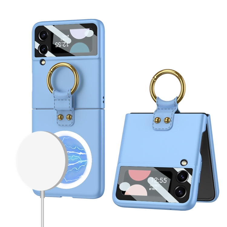 GKK MagSafe Ultrathin Integrated Shockproof Phone Case with Ring Holder, For Samsung Galaxy Z Flip4 GKK MagSafe Ultrathin Integrated Shockproof Phone Case with Ring Holder, For Samsung Galaxy Z Flip4