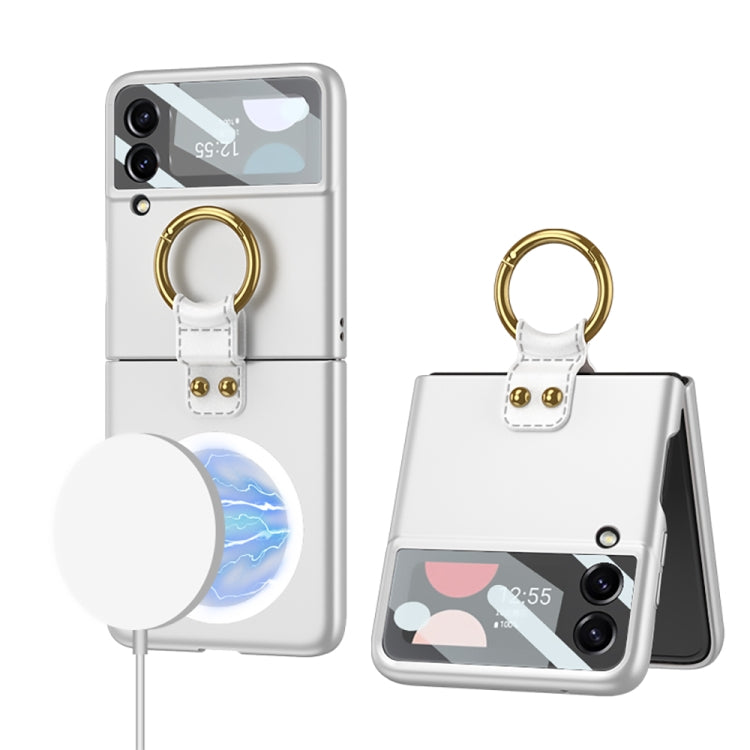 GKK MagSafe Ultrathin Integrated Shockproof Phone Case with Ring Holder, For Samsung Galaxy Z Flip4 GKK MagSafe Ultrathin Integrated Shockproof Phone Case with Ring Holder, For Samsung Galaxy Z Flip4