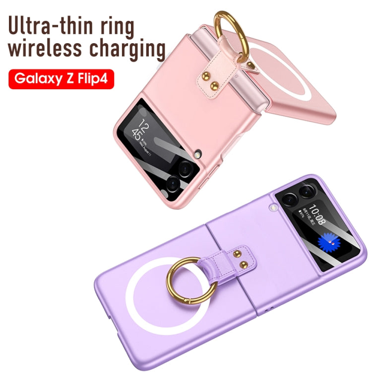 GKK MagSafe Ultrathin Integrated Shockproof Phone Case with Ring Holder, For Samsung Galaxy Z Flip4 GKK MagSafe Ultrathin Integrated Shockproof Phone Case with Ring Holder, For Samsung Galaxy Z Flip4
