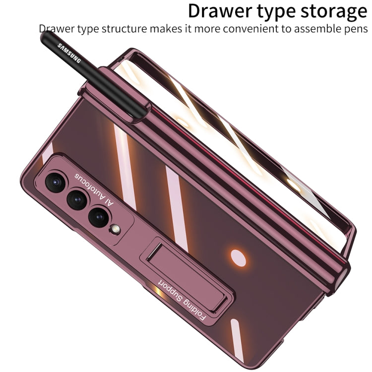GKK Magnetic Fold Hinge Shockproof Phone Case with Pen Slots, For Samsung Galaxy Z Fold4 GKK Magnetic Fold Hinge Shockproof Phone Case with Pen Slots, For Samsung Galaxy Z Fold4