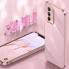 XINLI Straight Edge 6D Electroplate TPU Phone Case
