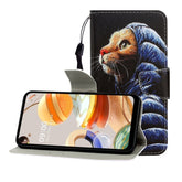Colored Drawing Horizontal Flip Leather Case with Holder & Card Slot & Wallet